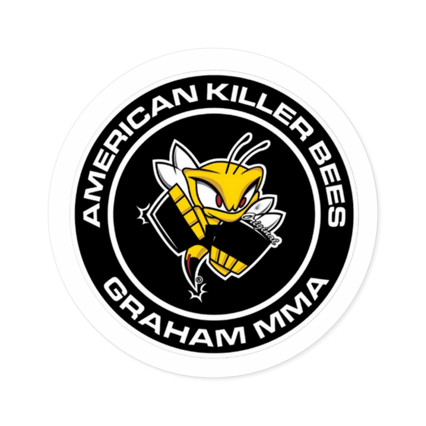 Round Graham MMA Sticker