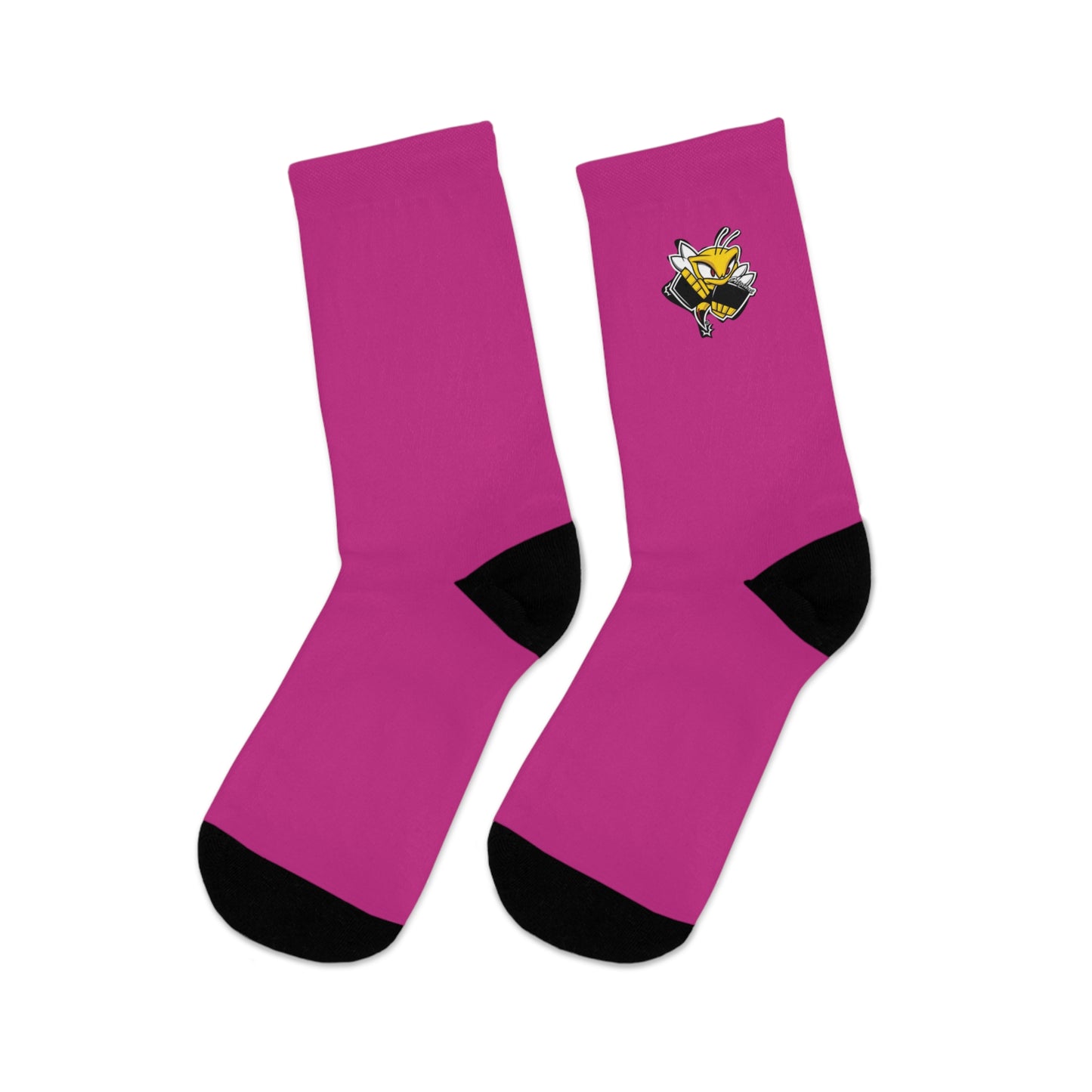 Pink Killer Bee (Single) Crew Socks