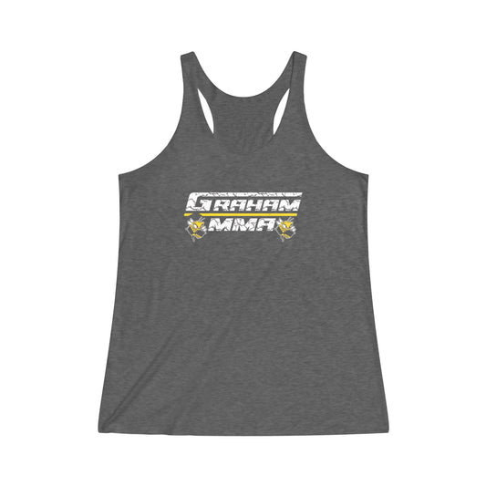 Block Logo Women's Tri-Blend Racerback Tank