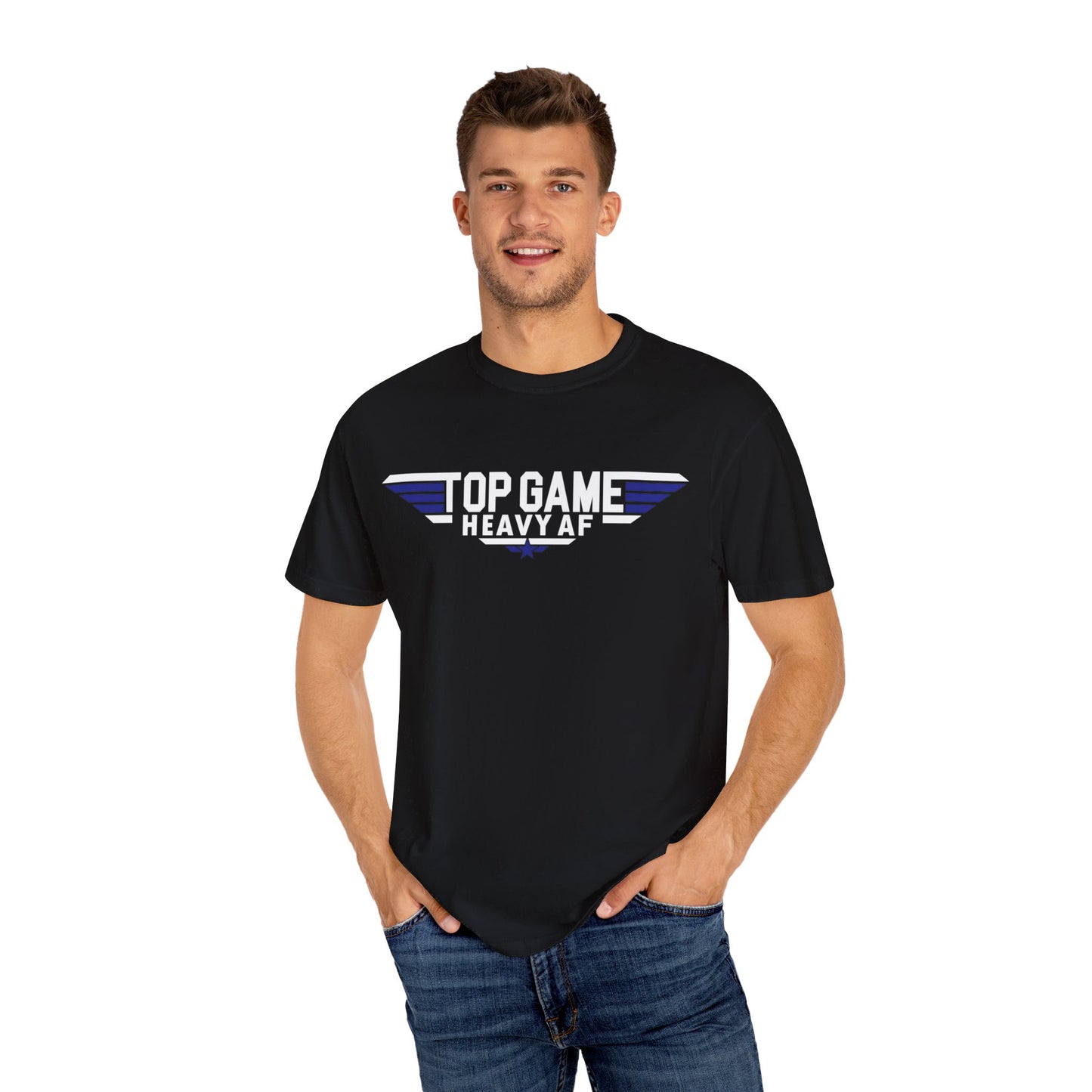 Top Game, (White/Blue) Top Pressure Jiu Jitsu  T-Shirt