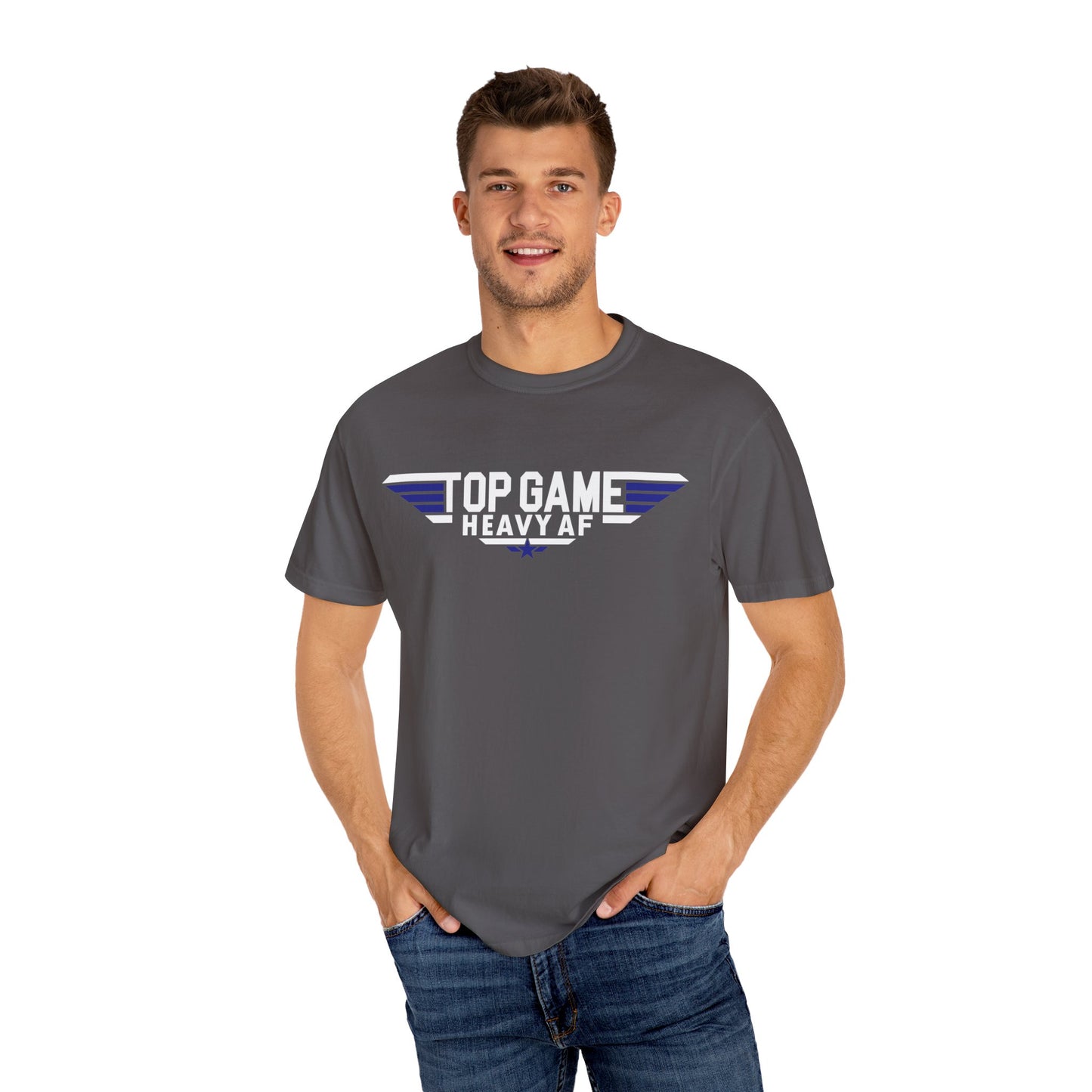 Top Game, (White/Blue) Top Pressure Jiu Jitsu  T-Shirt